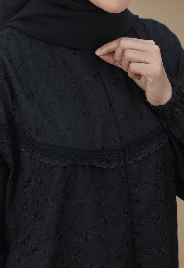 Faraza Zahra Jubah Terus Umrah Hajj - Sulam Penuh ROPOL