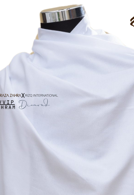 Faraza Zahra X Rizq Ihram | VIP DIAMOND - Ihram Ringan & Sejuk untuk Haji Umrah