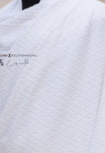 Faraza Zahra X Rizq Ihram | VIP EMERALD - Ihram Premium Anti-Bakteria untuk Haji & Umrah