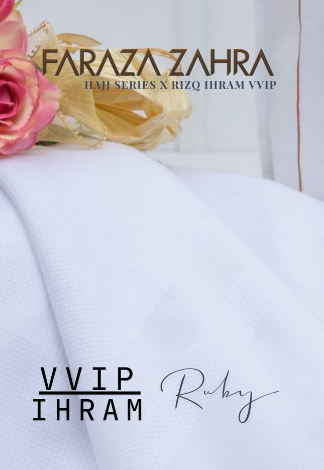 Faraza Zahra X Rizq Ihram | VIP RUBY - TOP & BOTTOM Lightweight & Selesa