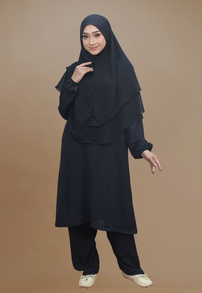Faraza Zahra Jubah Seluar Umrah Hajj - Ironless