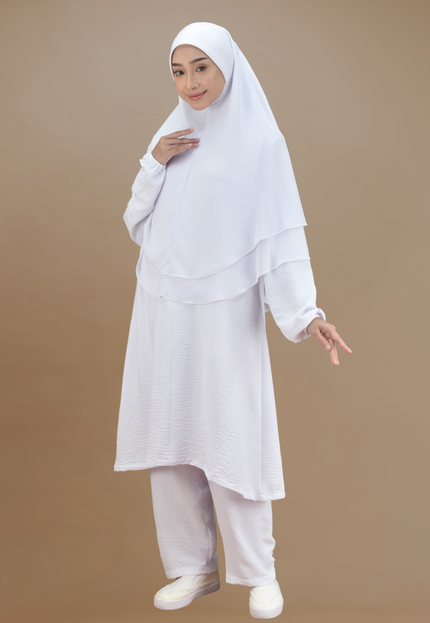 Faraza Zahra Jubah Seluar Umrah Hajj - Ironless