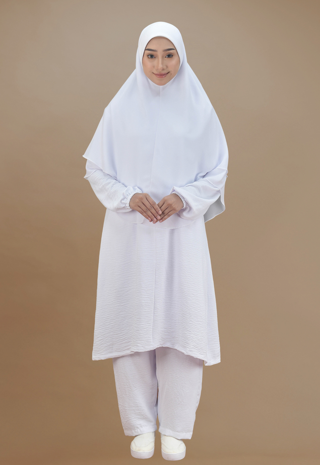 Faraza Zahra Jubah Seluar Umrah Hajj - Ironless