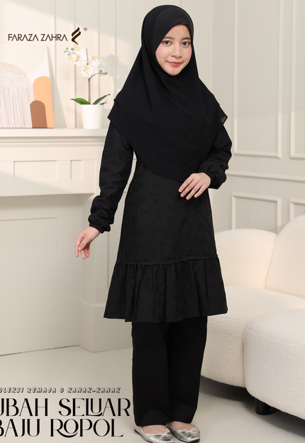 Jubah Seluar Baju Ropol | Koleksi Remaja & Kanak-Kanak Faraza Zahra