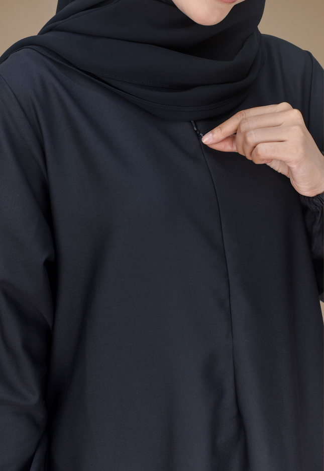 Faraza Zahra Jubah Terus Umrah -  Sulam Bunga
