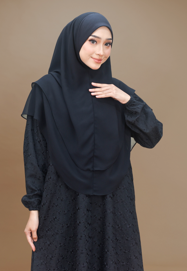 Faraza Zahra Jubah Terus Umrah Hajj - Sulam Penuh ROPOL