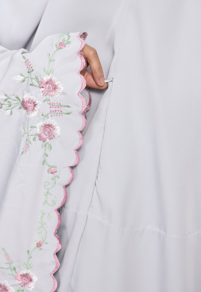 Faraza Zahra Telekung Salwa-Grey