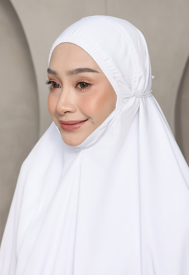 Faraza Zahra Telekung Rosella in White (Putih)