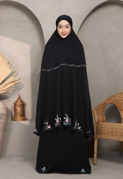 Faraza Zahra Telekung Nawal-Black