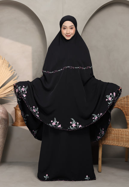 Faraza Zahra Telekung Nawal-Black