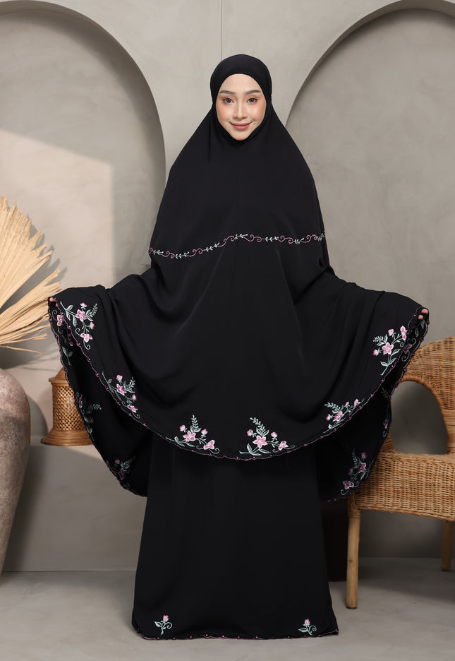 Faraza Zahra Telekung Nawal-Black