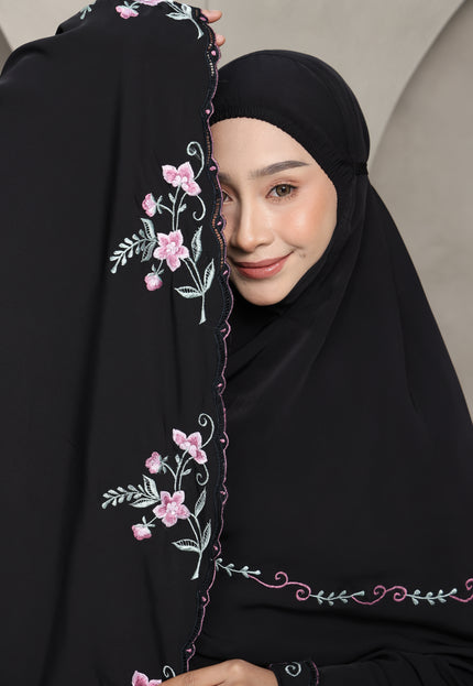 Faraza Zahra Telekung Nawal-Black