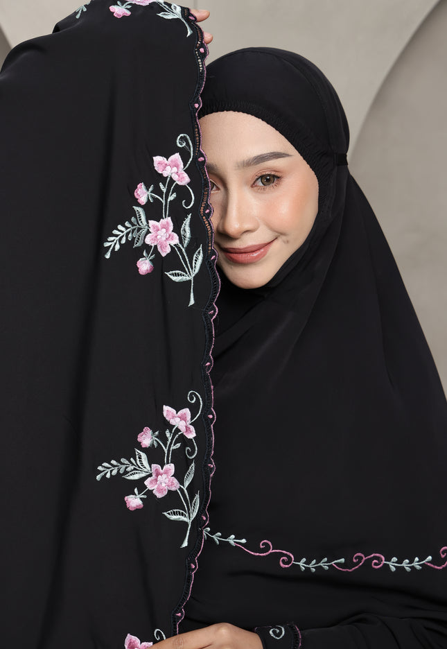 Faraza Zahra Telekung Nawal-Black