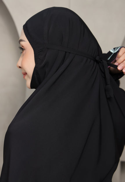 Faraza Zahra Telekung Nawal-Black