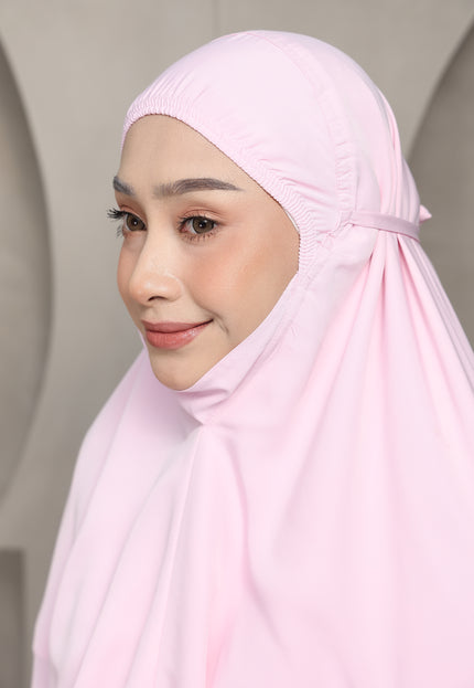 Faraza Zahra Telekung Salwa- Pink