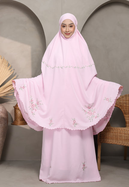Faraza Zahra Telekung Rosella in Pink