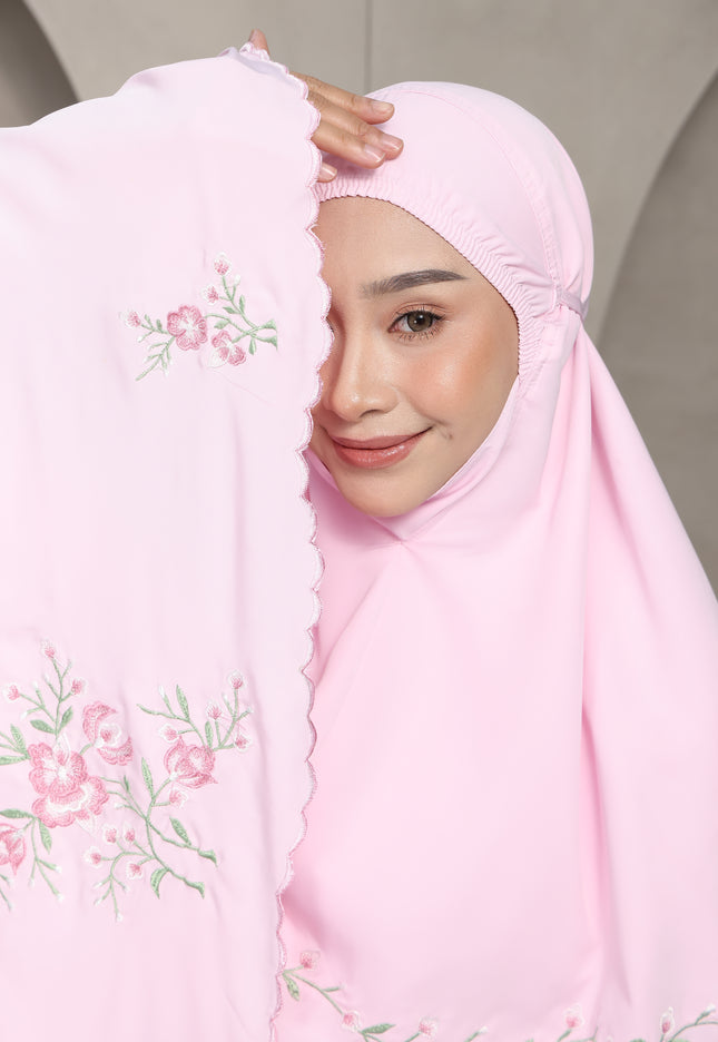 Faraza Zahra Telekung Rosella in Pink
