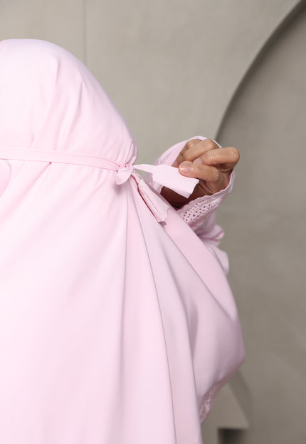 Faraza Zahra Telekung Lateefa-Pink