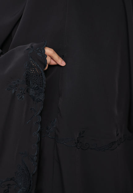 Faraza Zahra Telekung Lateefa-Black