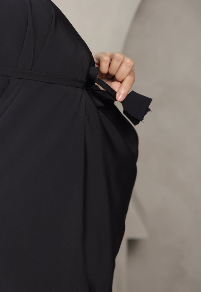 Faraza Zahra Telekung Lateefa-Black