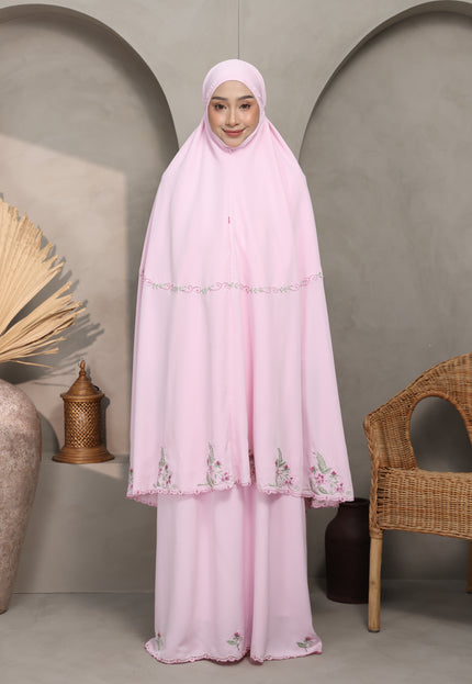 Faraza Zahra Telekung Nawal-Pink
