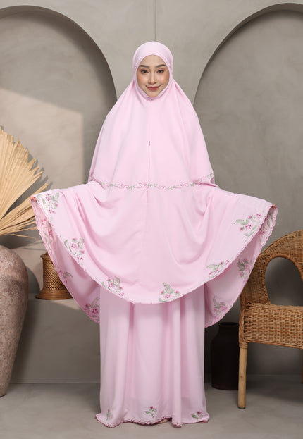 Faraza Zahra Telekung Nawal-Pink