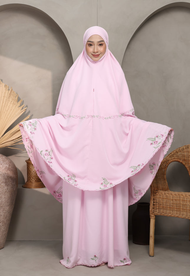 Faraza Zahra Telekung Nawal-Pink