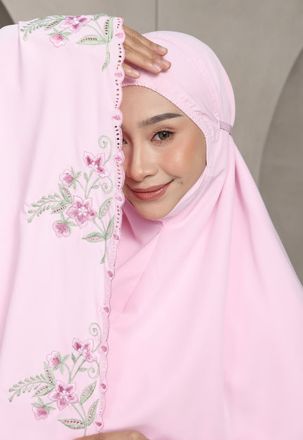 Faraza Zahra Telekung Nawal-Pink