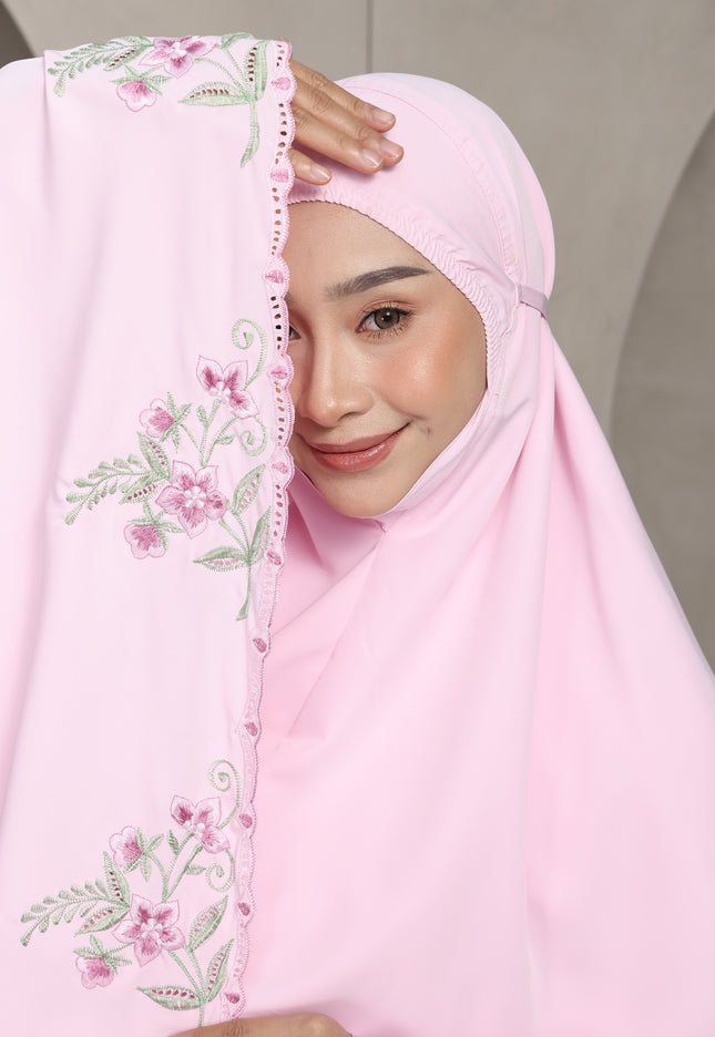 Faraza Zahra Telekung Nawal-Pink