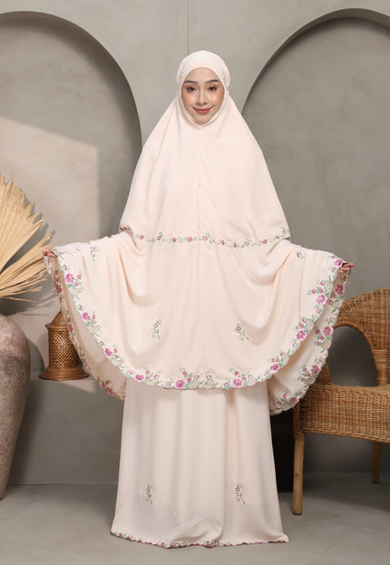 Faraza Zahra Telekung Rosella in Peach