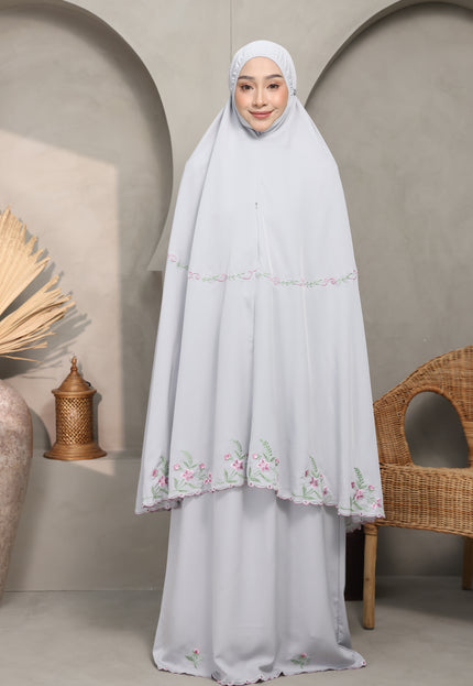 Faraza Zahra Telekung Nawal-Grey