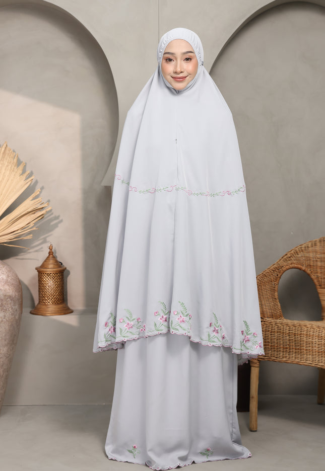 Faraza Zahra Telekung Nawal-Grey