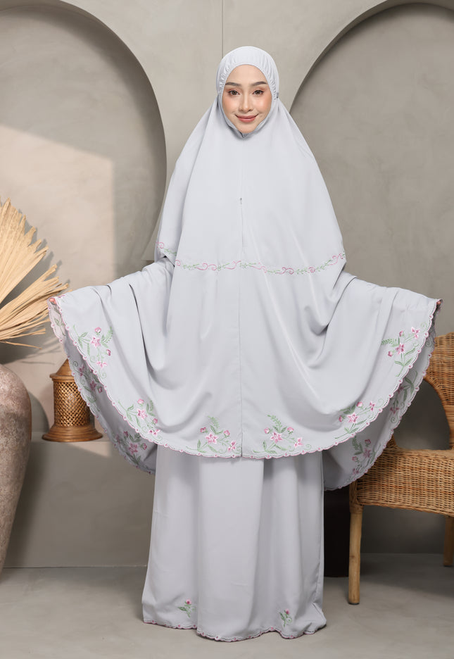 Faraza Zahra Telekung Nawal-Grey