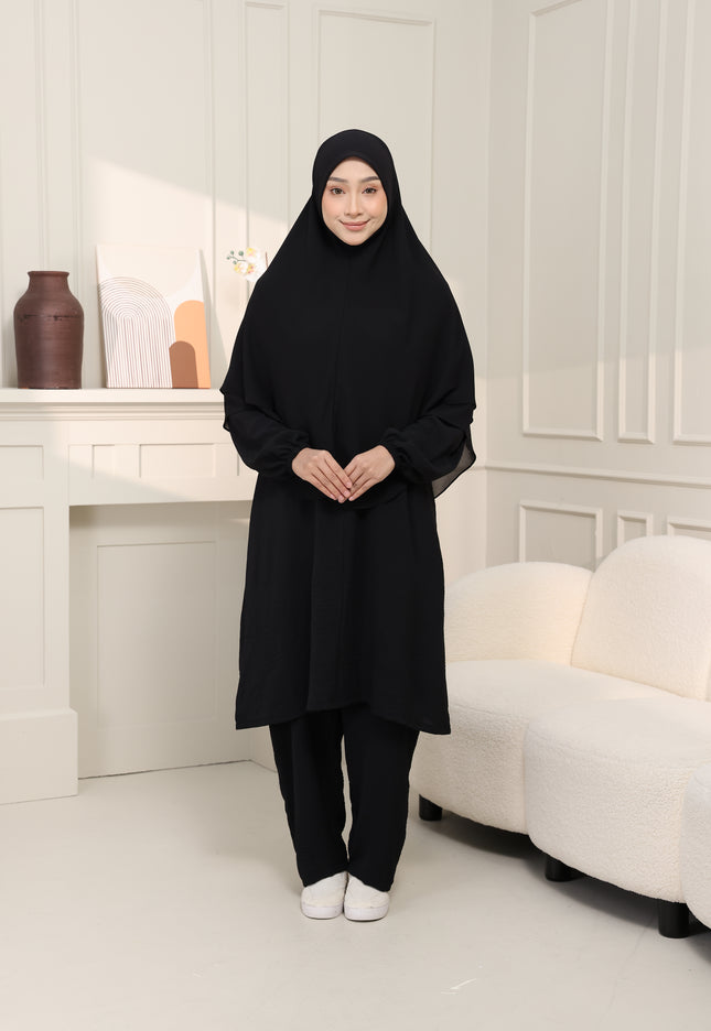 Faraza Zahra Jubah Seluar Umrah Hajj - Ironless