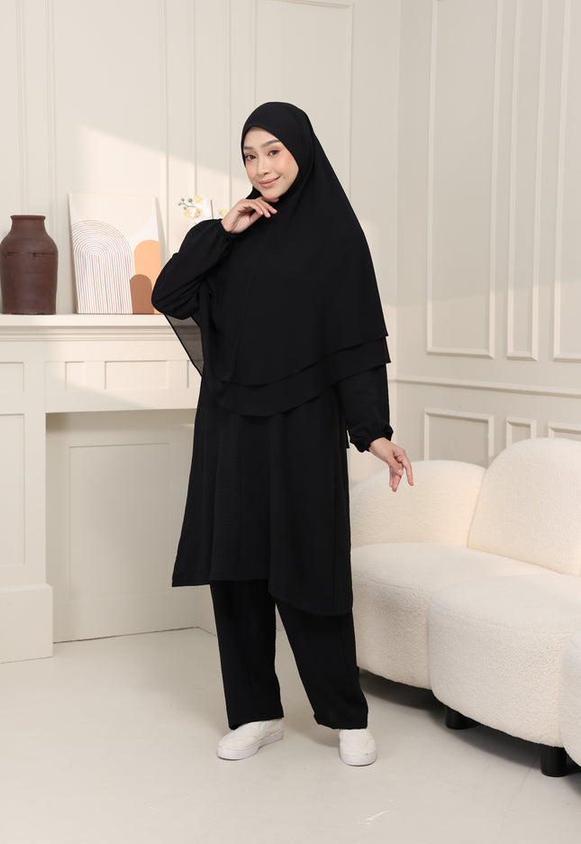Faraza Zahra Jubah Seluar Umrah Hajj - Ironless
