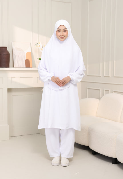 Faraza Zahra Jubah Seluar Umrah Hajj - Ironless