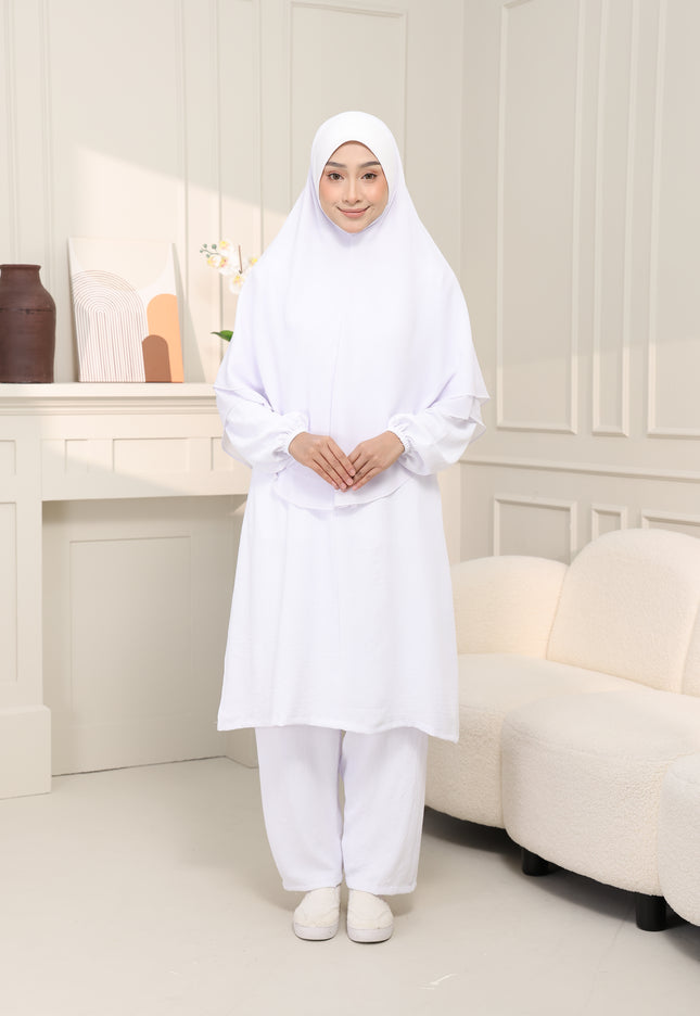 Faraza Zahra Jubah Seluar Umrah Hajj - Ironless