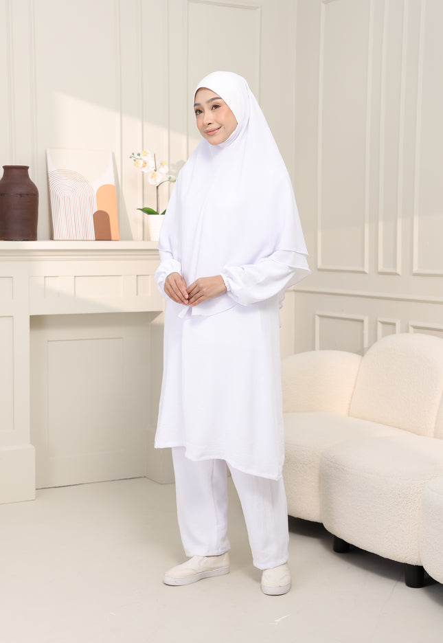 Faraza Zahra Jubah Seluar Umrah Hajj - Ironless