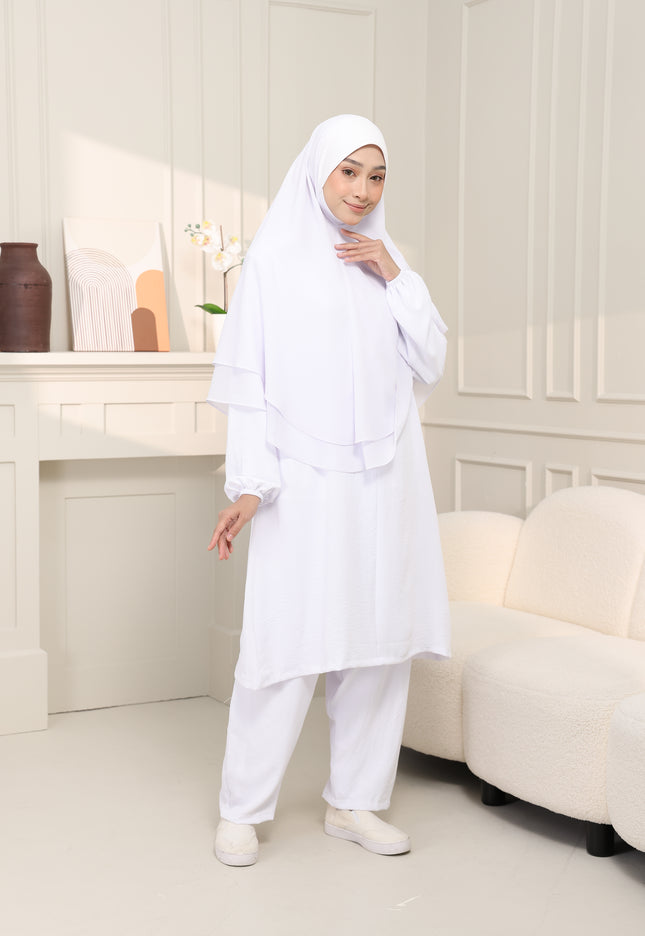 Faraza Zahra Jubah Seluar Umrah Hajj - Ironless