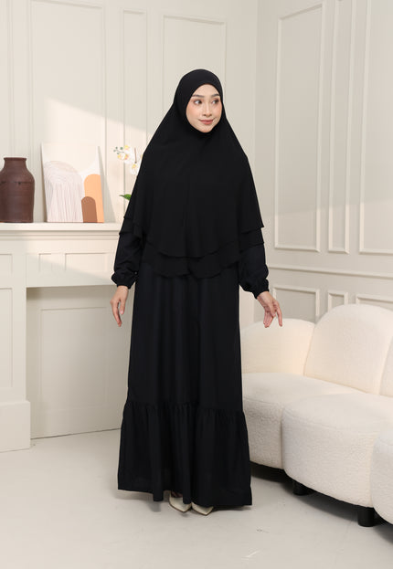 Faraza Zahra Jubah Terus Umrah Hajj - Sulam Penuh ROPOL