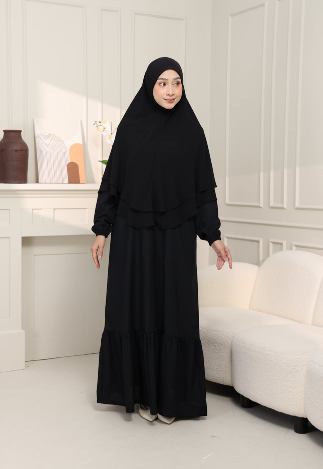 Faraza Zahra Jubah Terus Umrah Hajj - Sulam Penuh ROPOL