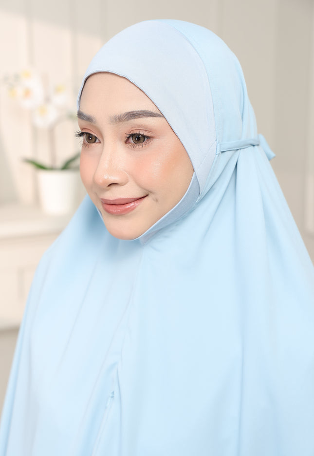 Faraza Zahra Mini Telekung Sumayyah in White (Putih)