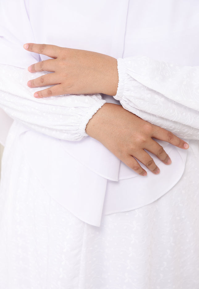 Faraza Zahra Jubah Terus Umrah Hajj - Sulam Penuh ROPOL