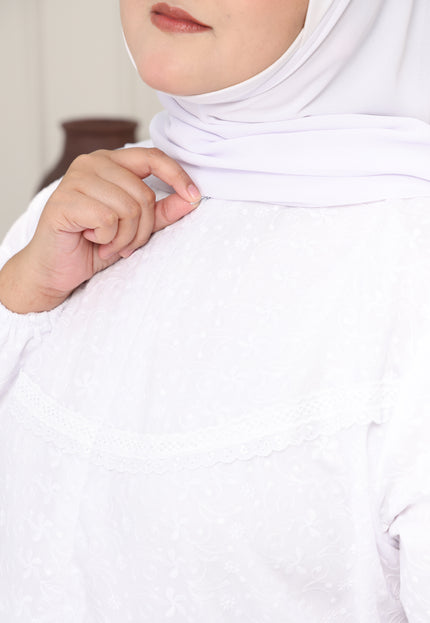 Faraza Zahra Jubah Terus Umrah Hajj - Sulam Penuh ROPOL