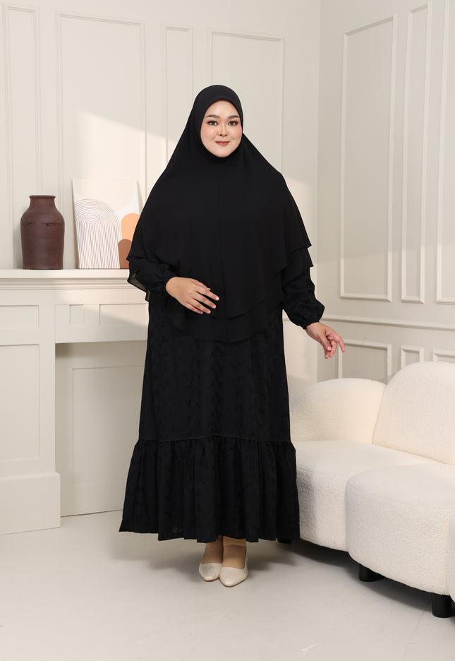 Faraza Zahra Jubah Terus Umrah Hajj - Sulam Penuh ROPOL
