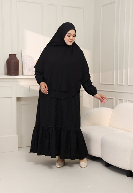 Faraza Zahra Jubah Terus Umrah Hajj - Sulam Penuh ROPOL
