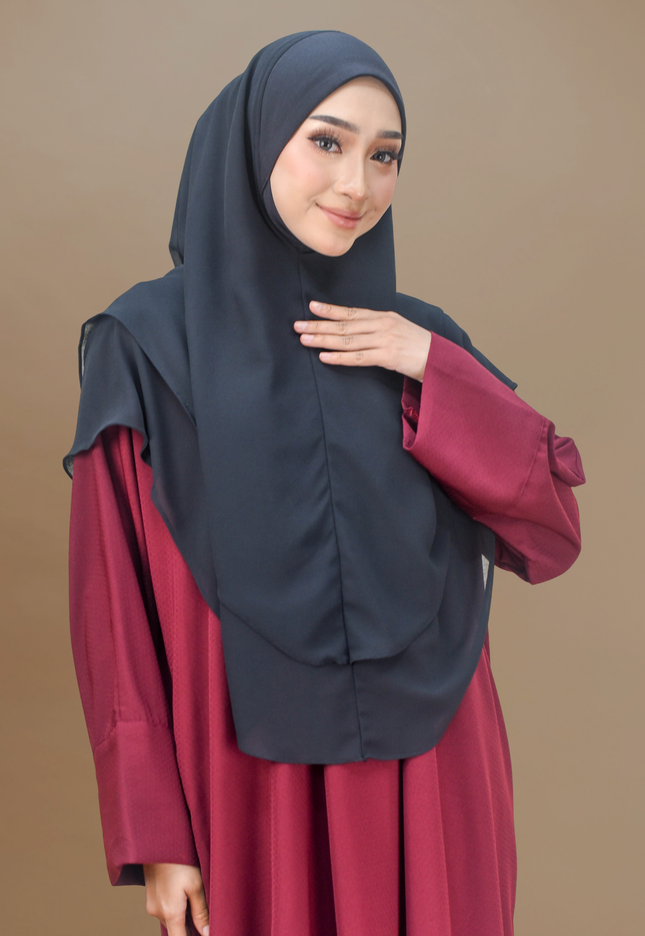 Faraza Zahra Jubah Abaya Umrah - Abaya Safieyah in Maroon