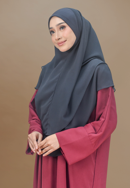 Faraza Zahra Jubah Abaya Umrah - Abaya Safieyah in Maroon