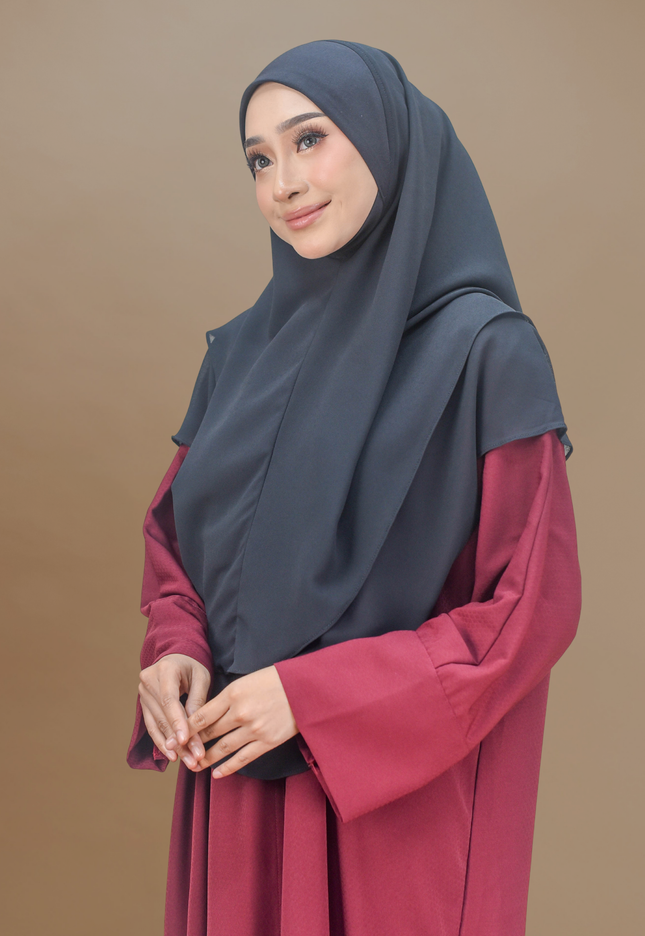 Faraza Zahra Jubah Abaya Umrah - Abaya Safieyah in Maroon