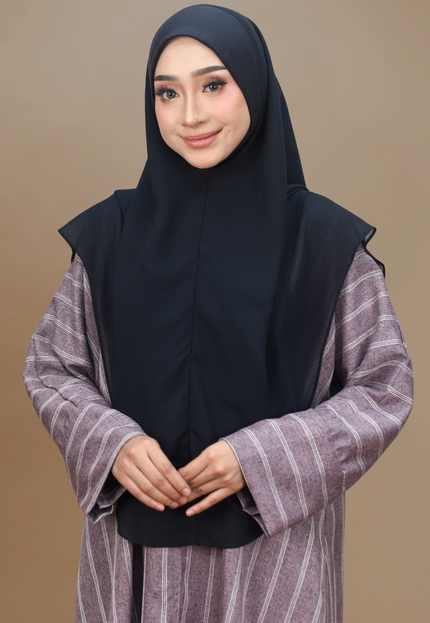 Faraza Zahra Jubah Abaya Umrah - Abaya Sofea in Maroon